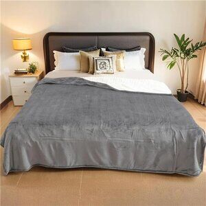 Electric Heated Blanket Full Size - 72"x84", Soft Flannel Heating Blanket